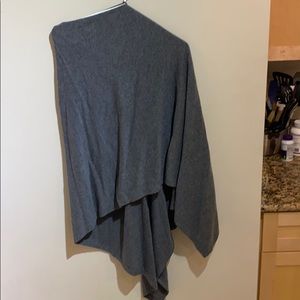 Gray cashmere wrap
